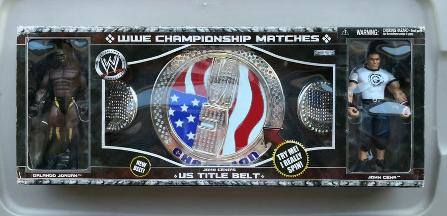 2005 WWE Jakks Pacific John Cena's US Title Belt [With Orlando Jordan & John Cena] Action & Toy Figures PWcatalog