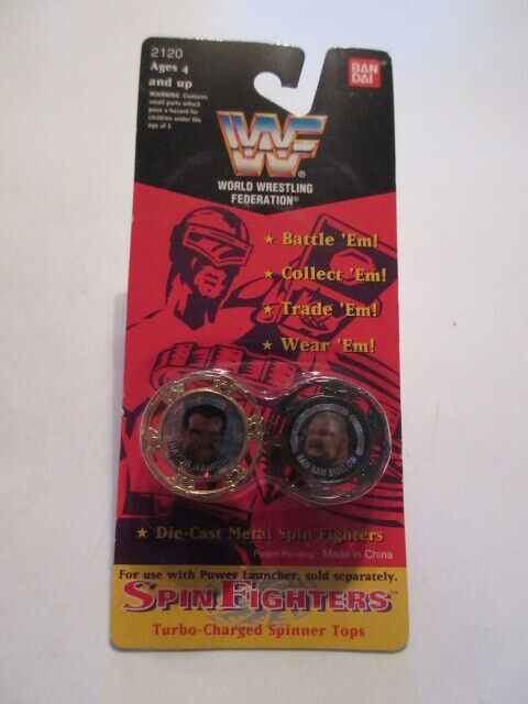 WWF Spin Fighters Razor Ramon & Bam Bam Bigelow 1994  by Bandai