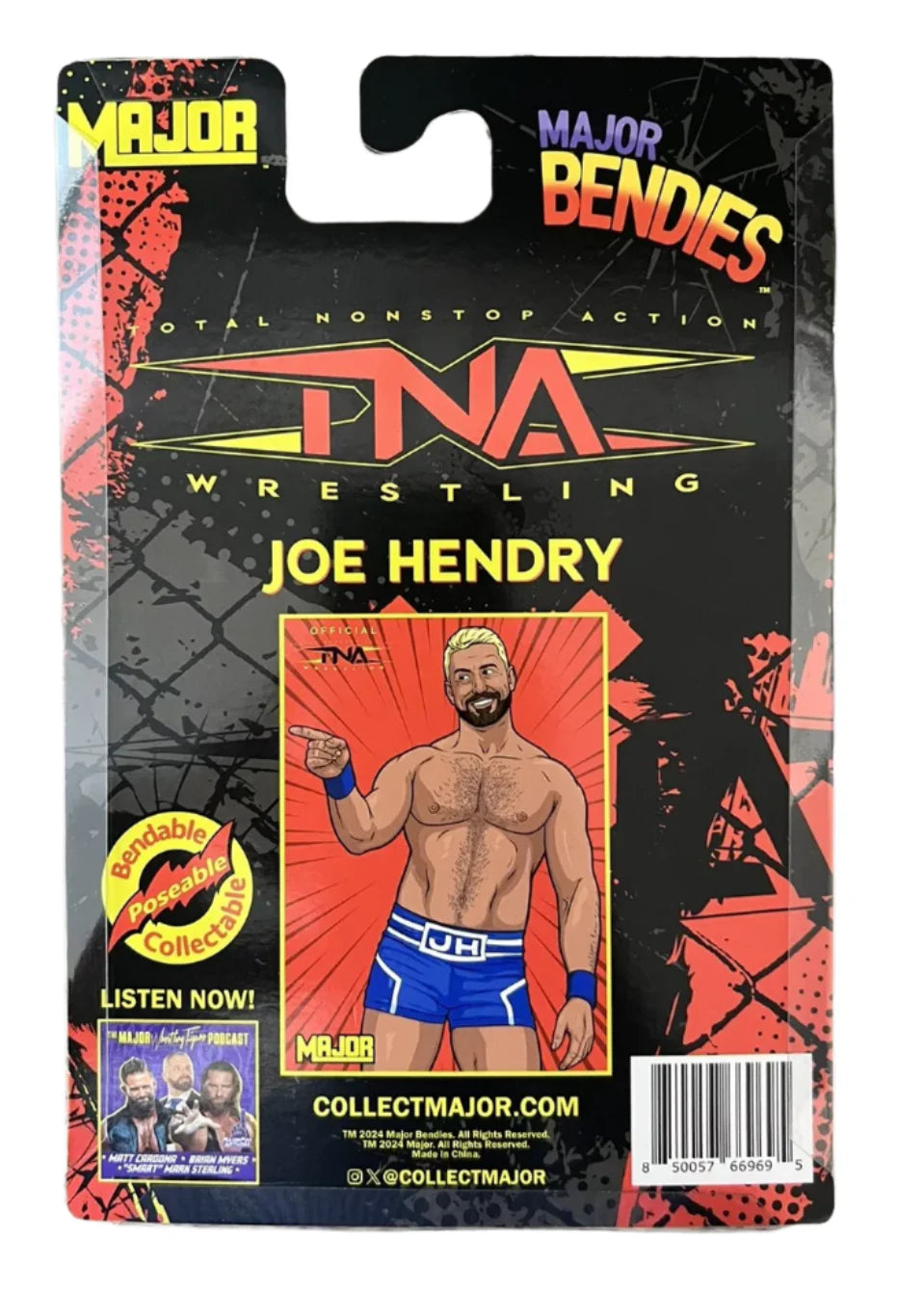 TNA Wrestling Major Bendies Joe Hendry Action & Toy Figures PWcatalog