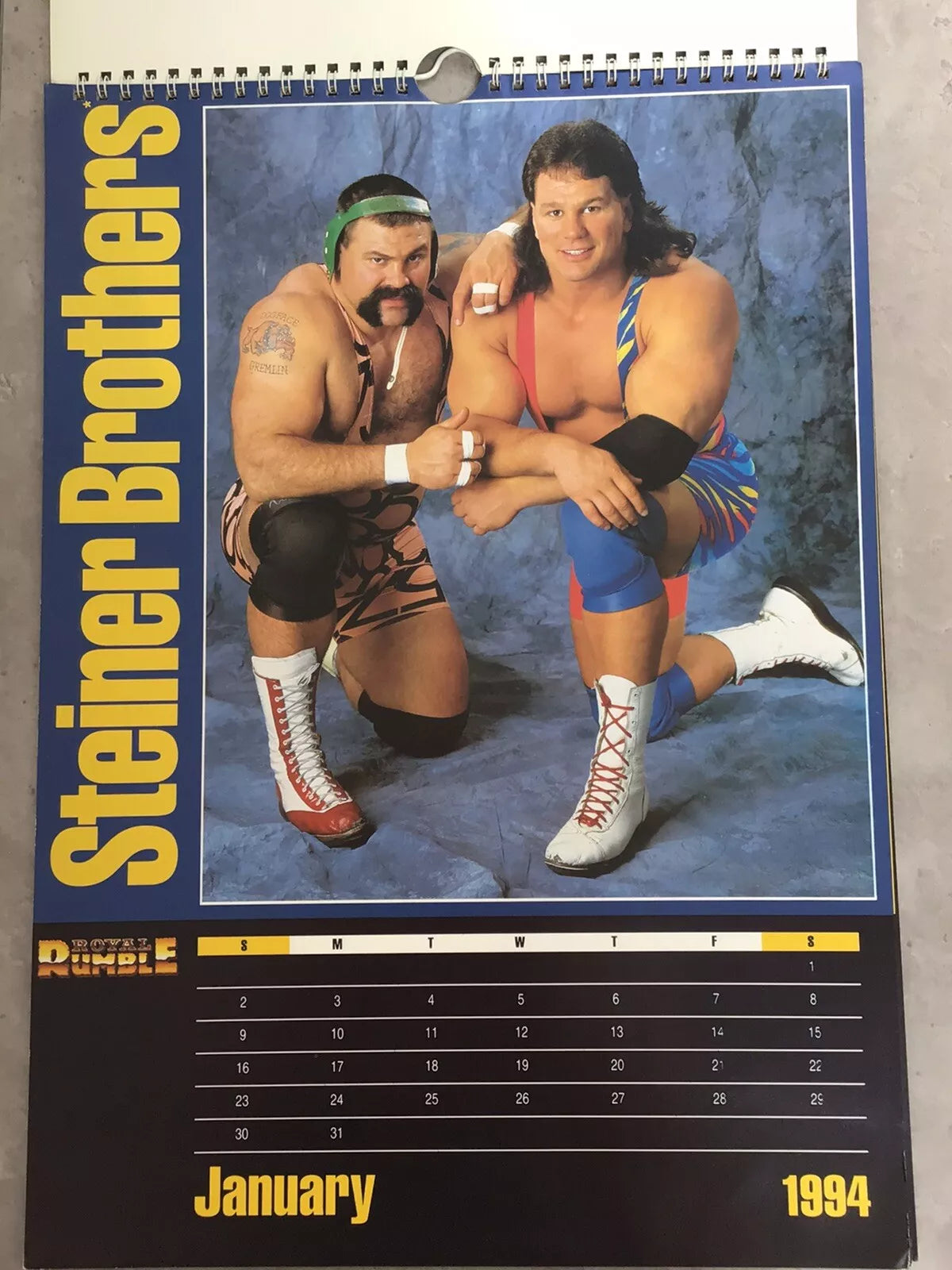 WWF The Official Calendar 1994 Undertaker PW Catalog