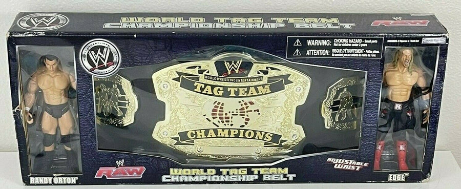 2007 WWE Jakks Pacific World Tag Team Championship Belt [With Randy Orton & Edge] Action & Toy Figures PWcatalog