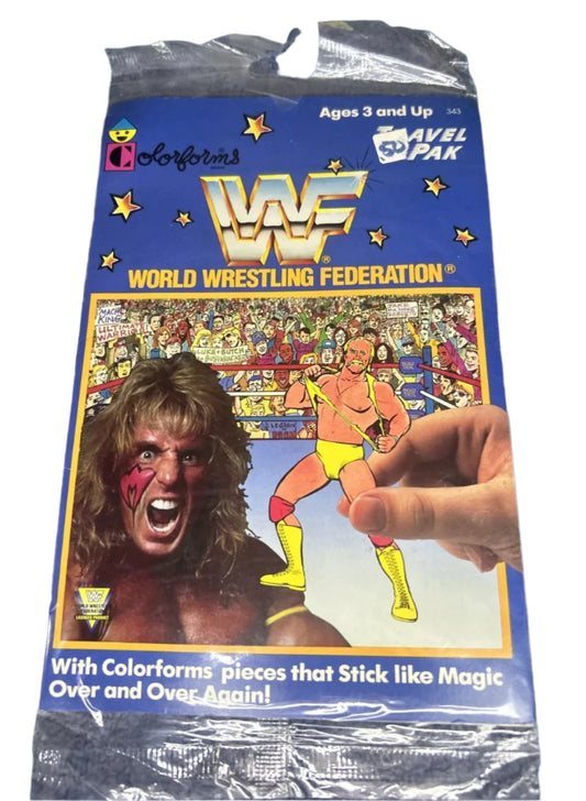 1990 WWF Wrestling Hulk Hogan Travel Pak By Colorforms