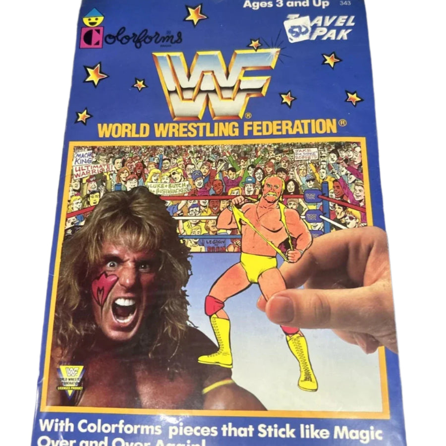 1990 WWF Wrestling Hulk Hogan Travel Pak By Colorforms PWcatalog