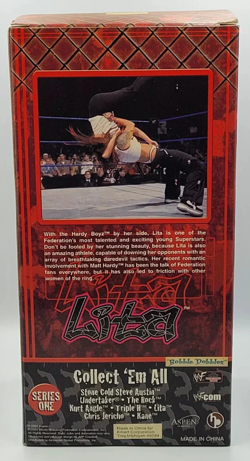 WWF Aspen Rumble Heads: Bobble Heads with Attitude! 1 Lita Action & Toy Figures PWcatalog
