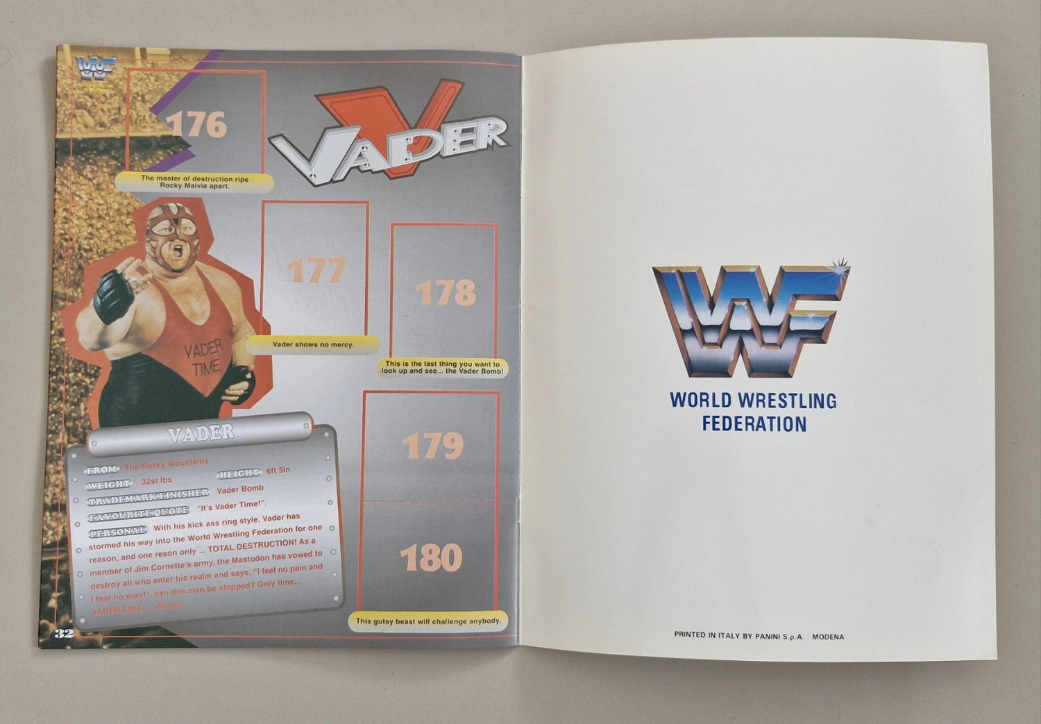WWF Superstars Stickers Album 1997 Stickers Album PW Catalog