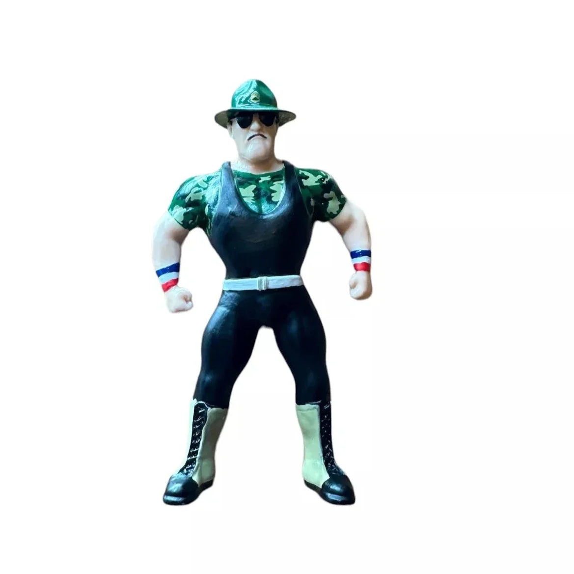 Major Wrestling Figure Podcast Major Bendies Sgt. Slaughter [Exclusive] Action & Toy Figures PWcatalog