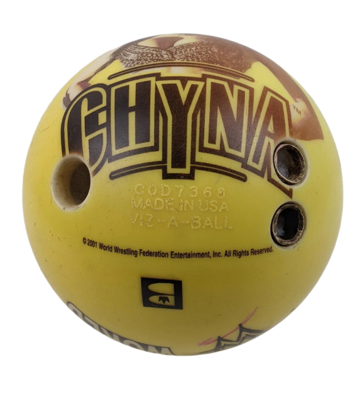 Chyna Bowling Ball WWF Viz-A-Ball 2001 Pwcatalog