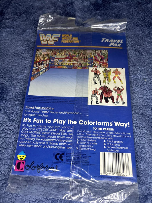 1990 WWF Wrestling Hulk Hogan Travel Pak By Colorforms