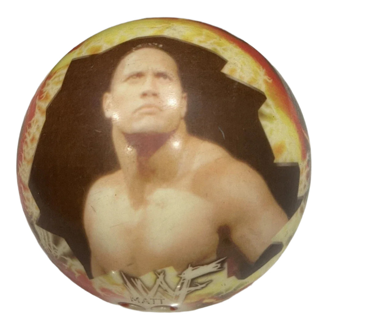 The Rock Bowling Ball WWF Viz-A-Ball 2001 Pwcatalog