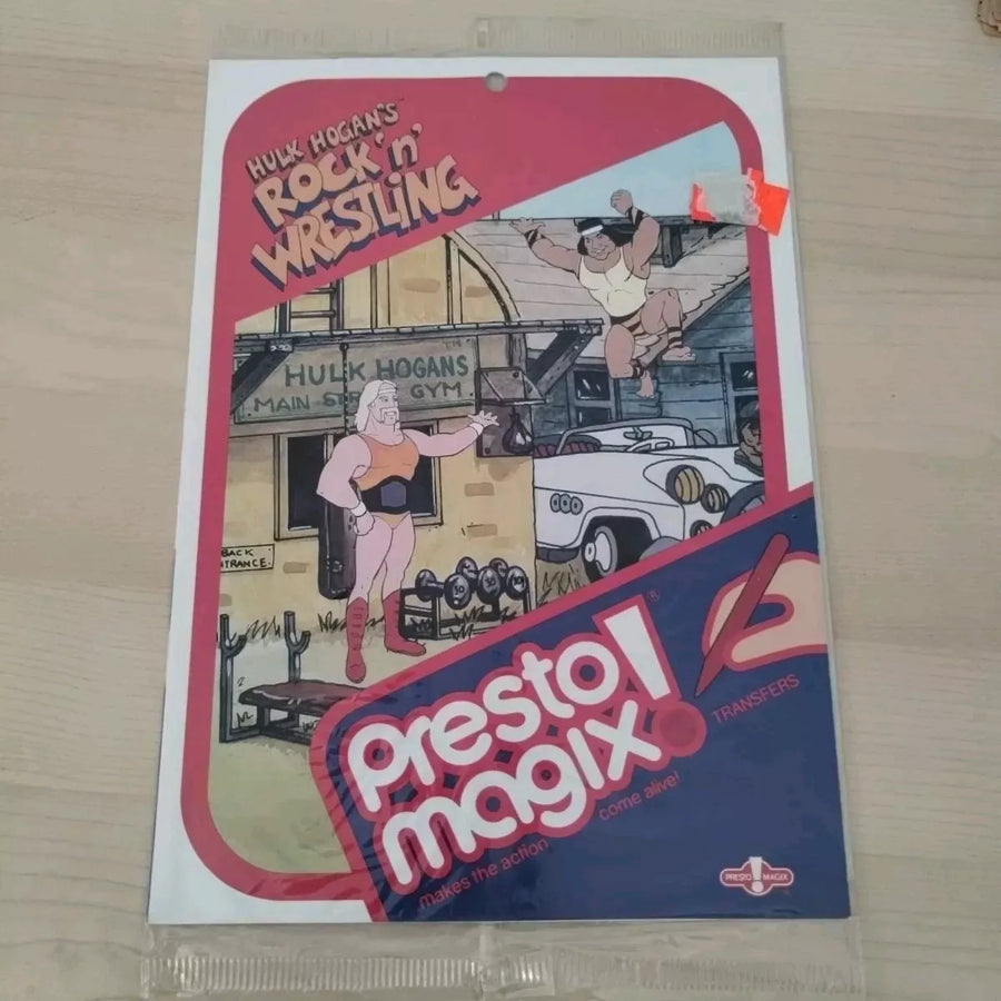 Presto Magix Box Rock & Wrestling 1985 Hulk Hogan, Jimmy Snuka PWcatalog