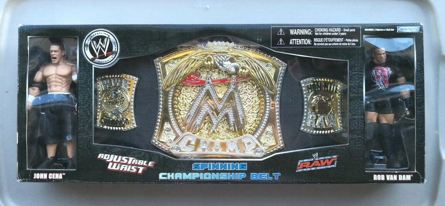 2006 WWE Jakks Pacific Spinning Championship Belt [With John Cena & Rob Van Dam] Action & Toy Figures PWcatalog