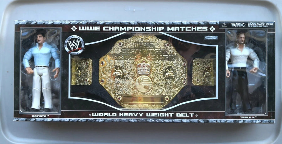 2005 WWE Jakks Pacific World Heavy Weight Belt [With Batista & Triple H] Action & Toy Figures PWcatalog
