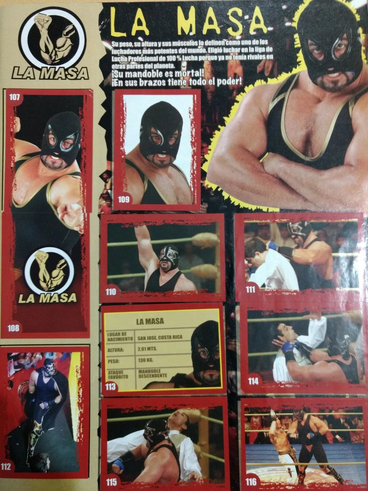 100% Lucha Stickers Album From Argentina Stickers Album PW Catalog