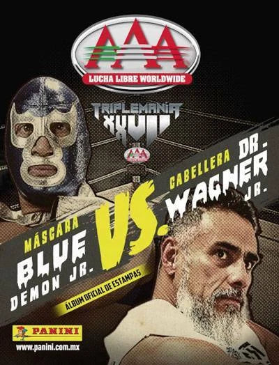 AAA Triplemania XXVII Blue Demon vs. Wagner Stickers Album 2019 From Mexico Stickers Album PW Catalog