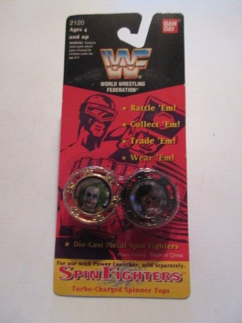 WWF Spin Fighters Shawn Michaels & Doink the Clown 1994  by Bandai