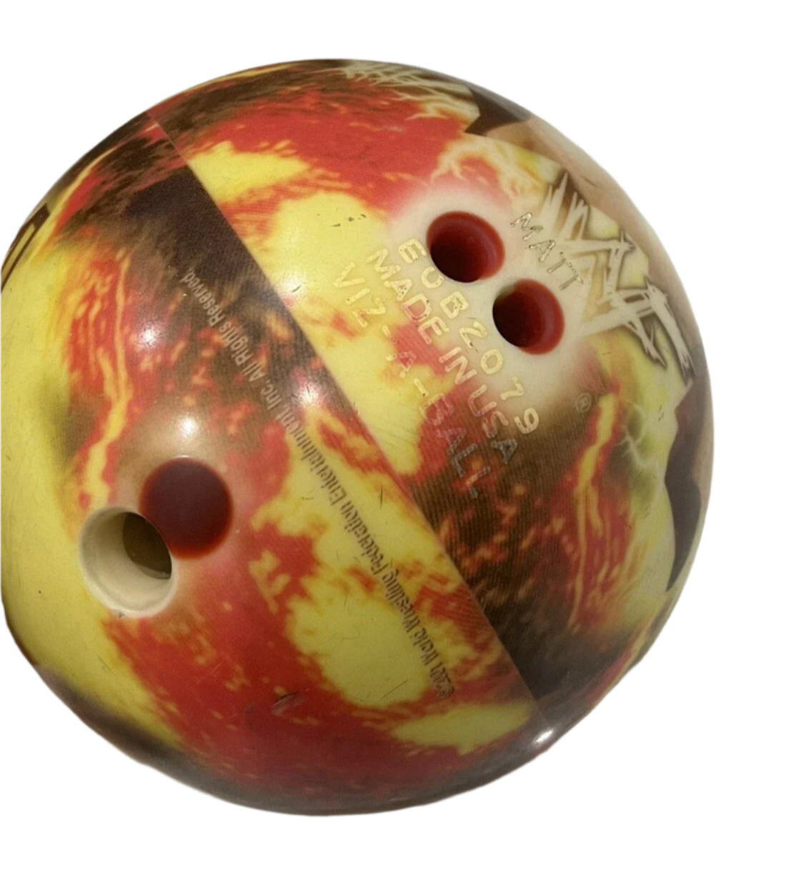 The Rock Bowling Ball WWF Viz-A-Ball 2001 Pwcatalog