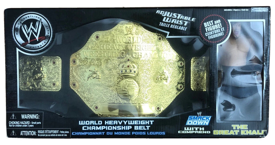 2007 WWE Jakks Pacific World Heavyweight Championship Belt [With The Great Khali] Action & Toy Figures PWcatalog