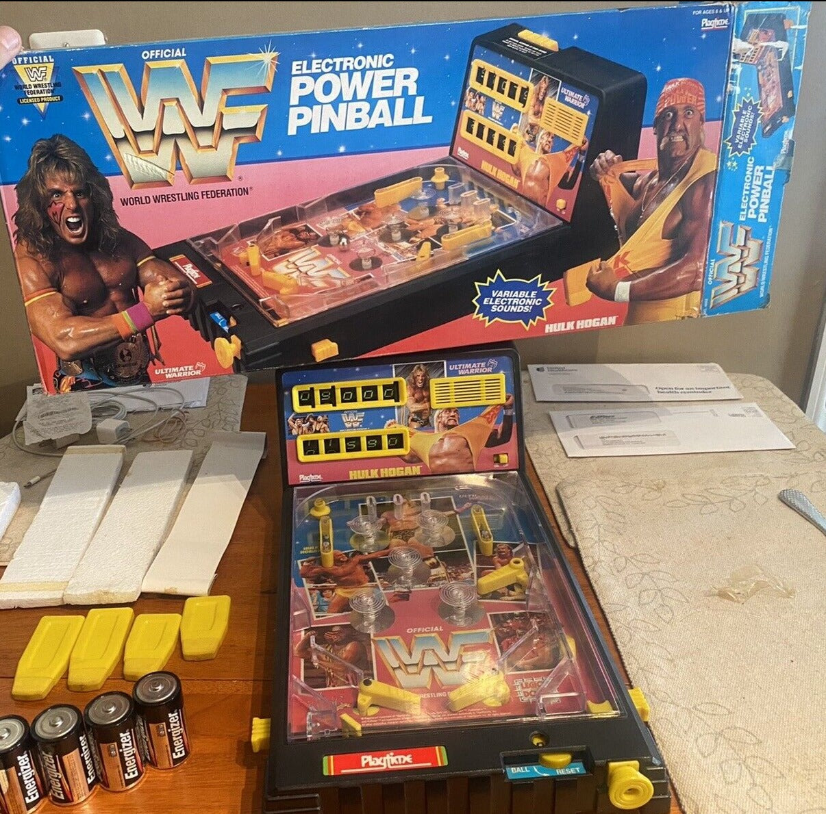 WWF Electronic Power Pinball Machine 1991