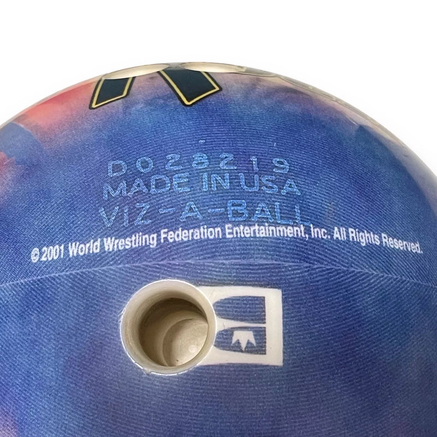 The Rock Bowling Ball WWF Viz-A-Ball 2001 Pwcatalog