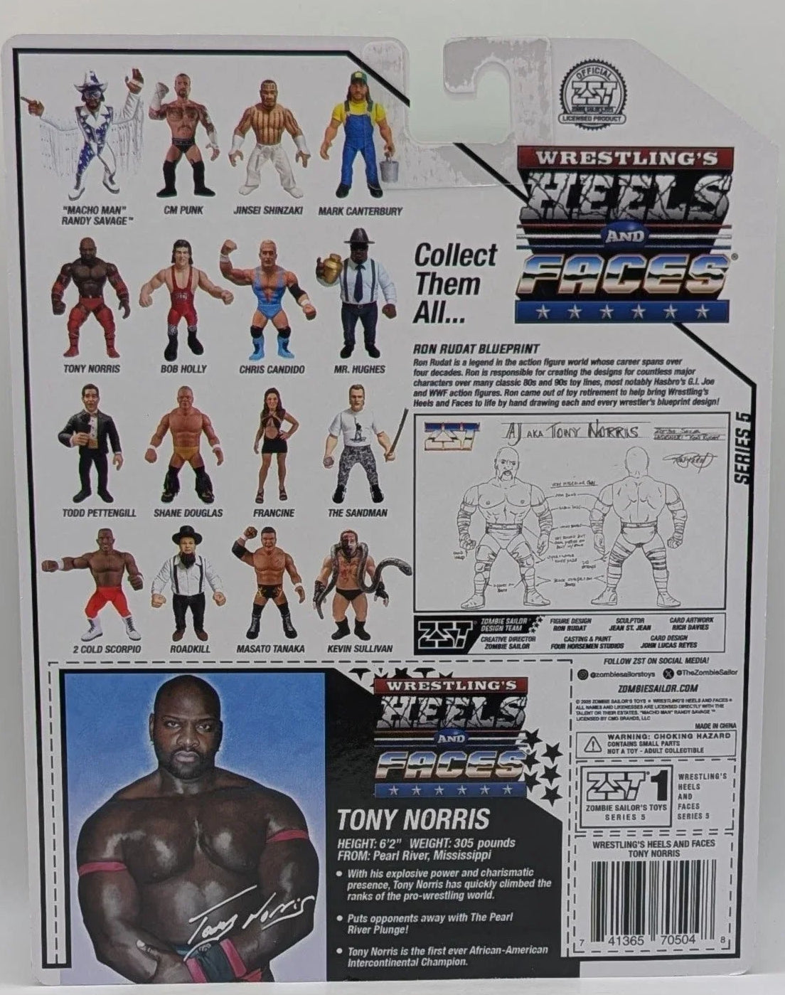 Zombie Sailor's Toys Wrestling's Heels & Faces 5 Ahmed Johnson