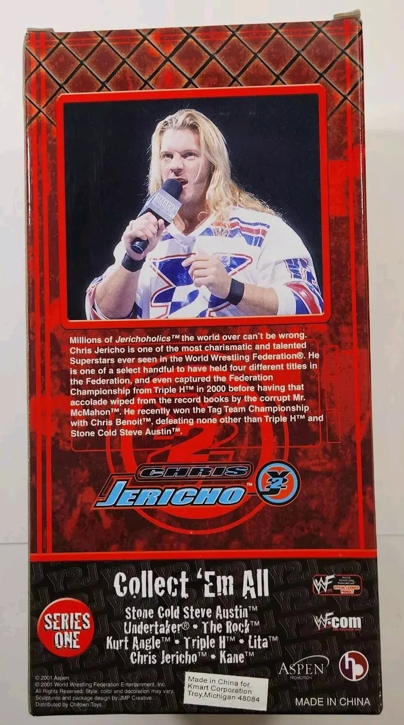WWF Aspen Rumble Heads: Bobble Heads with Attitude! 1 Chris Jericho Action & Toy Figures PWcatalog