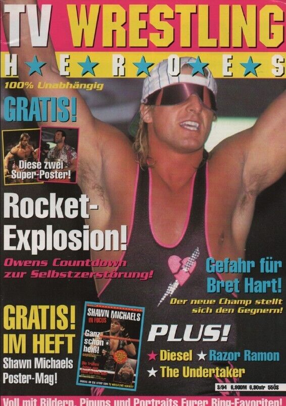 TV Wrestling Heroes 3/1994 Germany Magazine PWcatalog