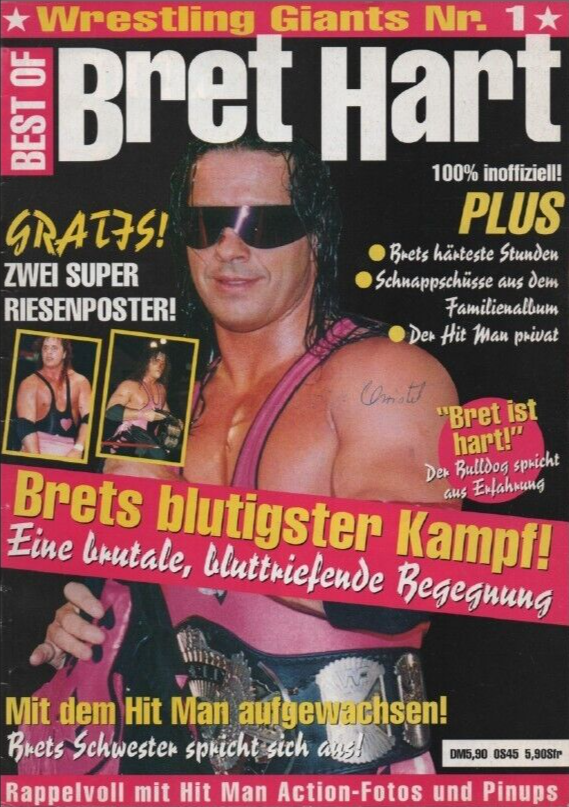 TV Wrestling Giants #1 Bret Hart from Germany Magazine PWcatalog