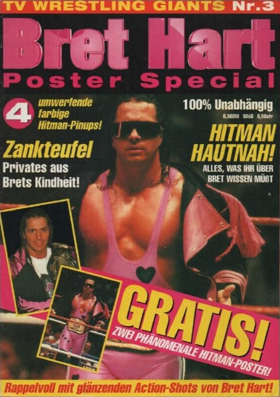 TV Wrestling Giants #3 Bret Hart from Germany Magazine PWcatalog