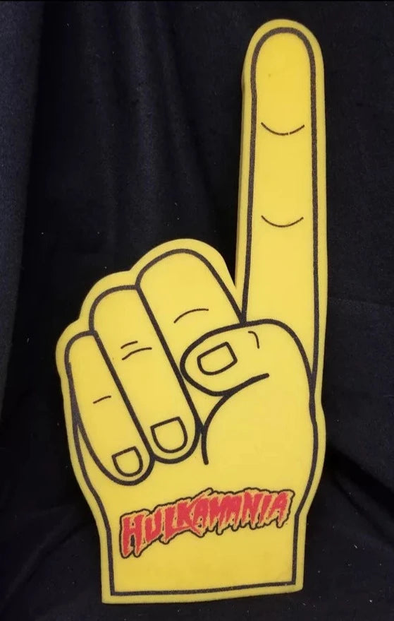 WWE Hulk Hogan Hulkamania foam finger 2002