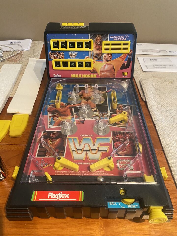 WWF Electronic Power Pinball Machine 1991