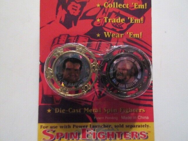 WWF Spin Fighters Razor Ramon & Bam Bam Bigelow 1994  by Bandai