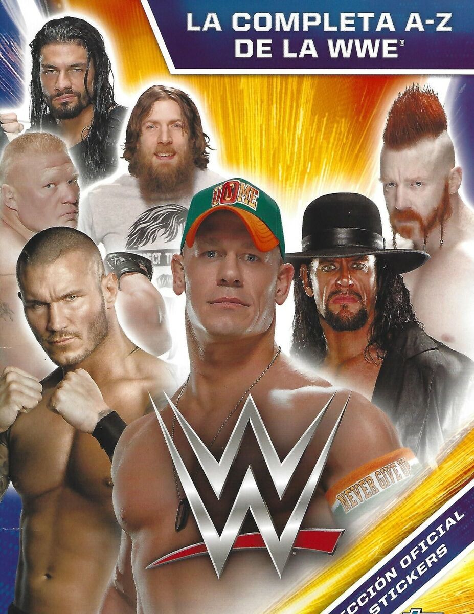 WWE La Completa A - Z de la WWE Stickers Album 2015 from Spain Stickers Album PW Catalog