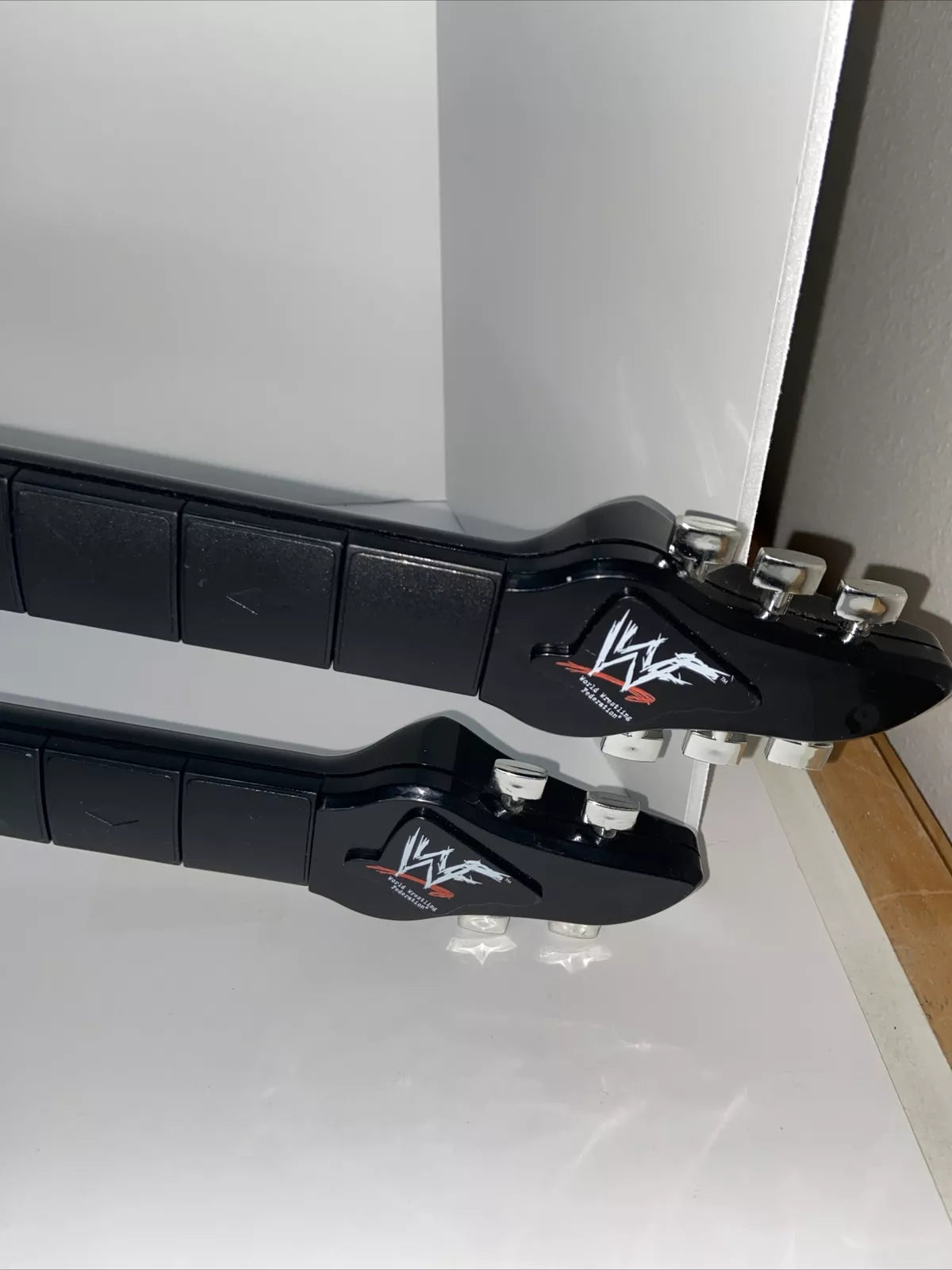 WWF Double Neck Guitar 1999 by DSI Toys PWcatalog