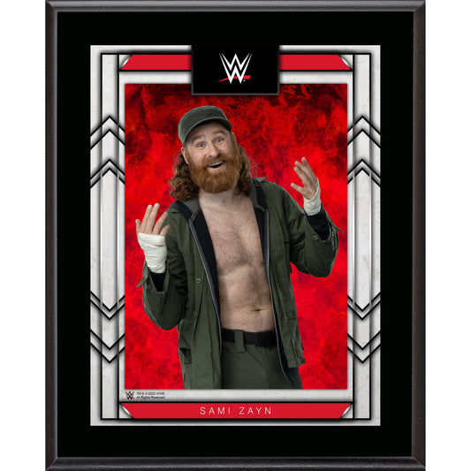 Sami Zayn 10.5" x 13" Sublimated Plaque