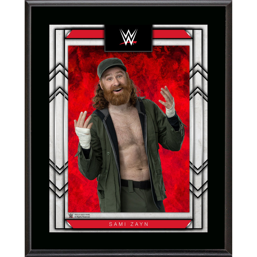 Sami Zayn 10.5" x 13" Sublimated Plaque