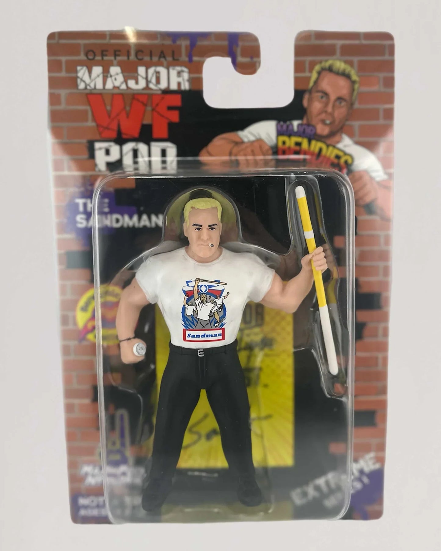 Major Wrestling Figure Podcast Major Bendies Extreme Series 1 The Sandman Action & Toy Figures PWcatalog