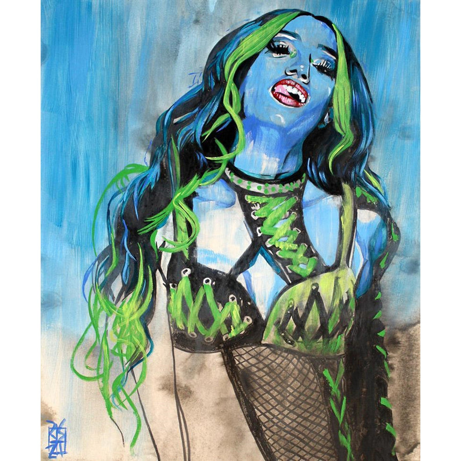 Sasha Banks "Eternal" Rob Schamberger Art Print