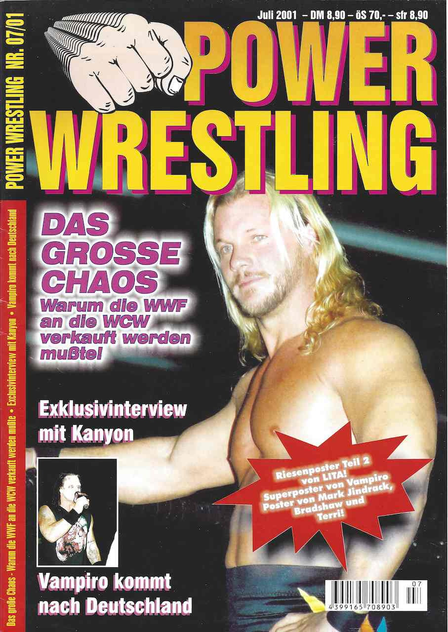 Power Wrestling Magazine July 2001 Magazine PWcatalog