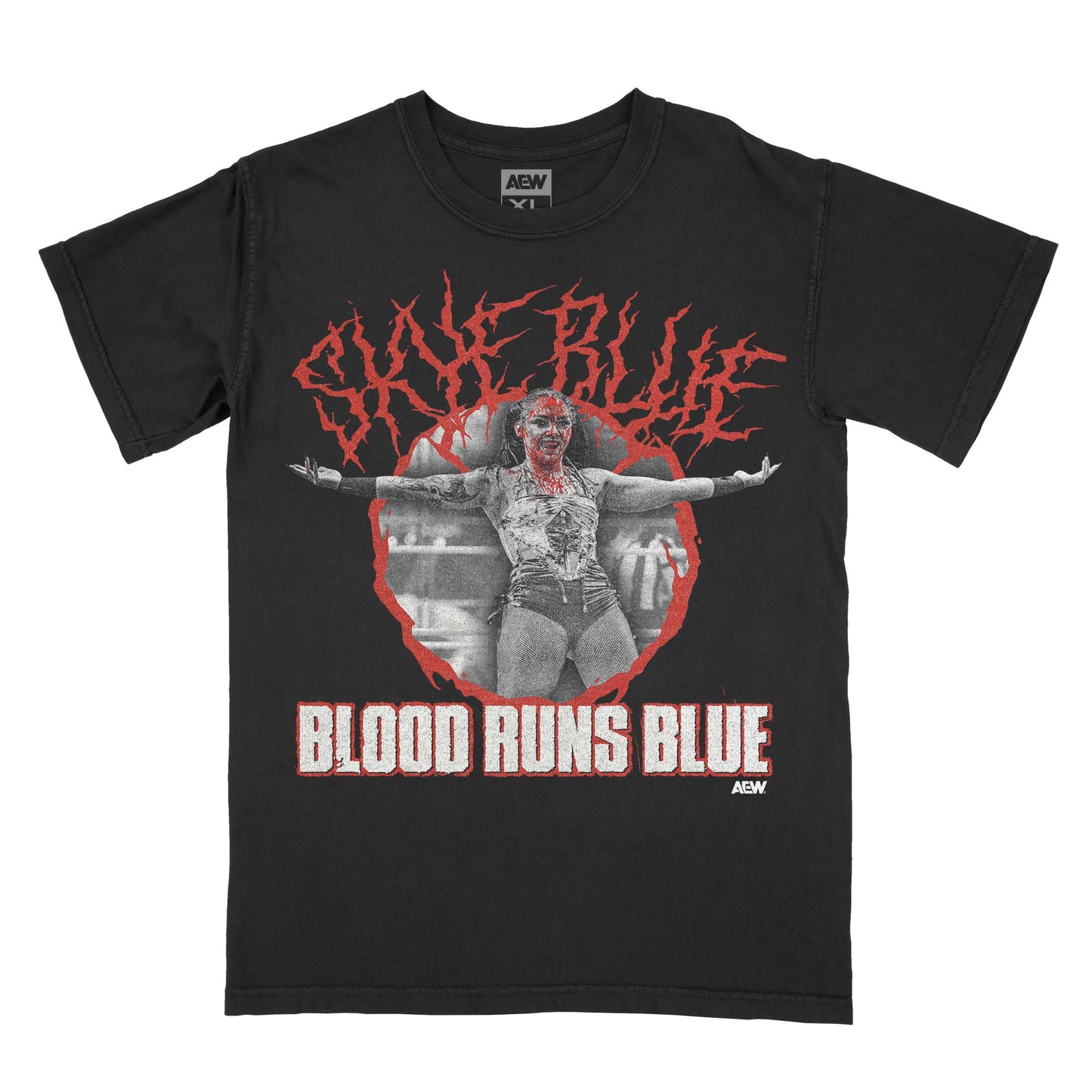 Skye Blue Blood Runs Blue T-Shirt T-Shirt PW Catalog