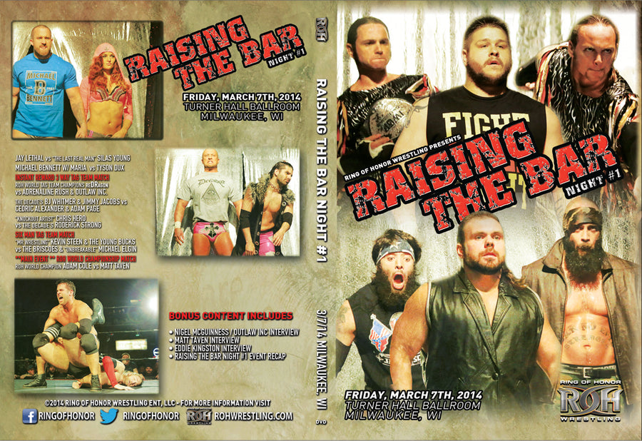 RAISING THE BAR NIGHT ONE - 03/07/14 MILWAUKEE, WI (DVD)