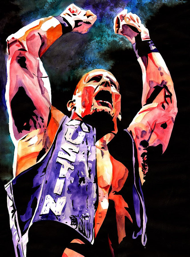 Stone Cold Steve Austin "Hell Yeah" Rob Schamberger Art Print
