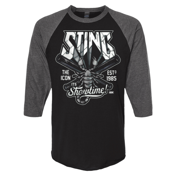 Sting It's Showtime! Baseball Tee T-Shirt PW Catalog