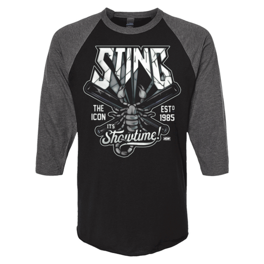 Sting It's Showtime! Baseball Tee T-Shirt PW Catalog