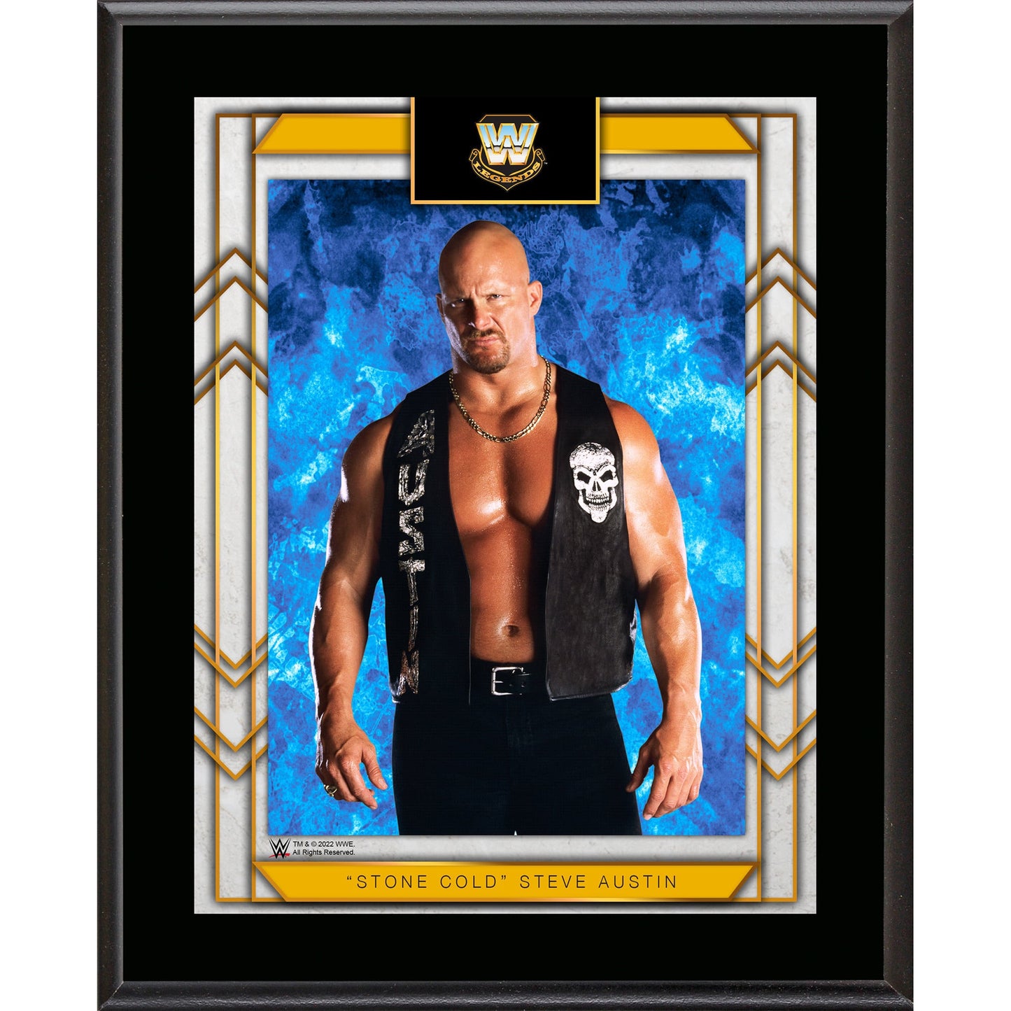 "Stone Cold" Steve Austin 10.5" x 13" Sublimated Plaque