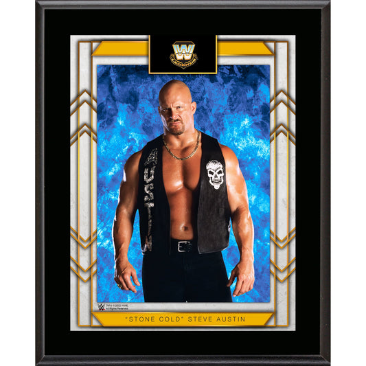 "Stone Cold" Steve Austin 10.5" x 13" Sublimated Plaque