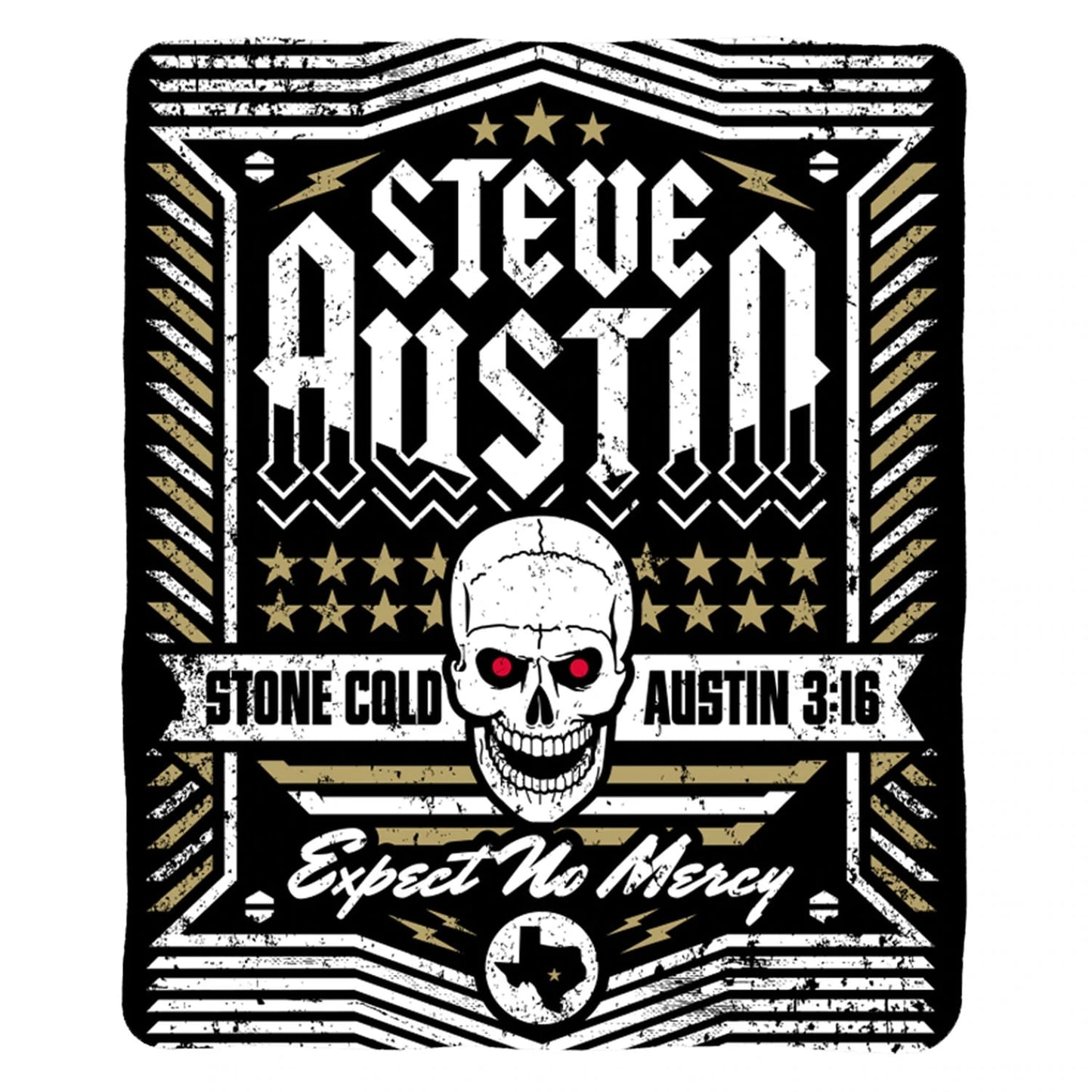 "Stone Cold" Steve Austin Sleep Squad Fleece Throw Blanket