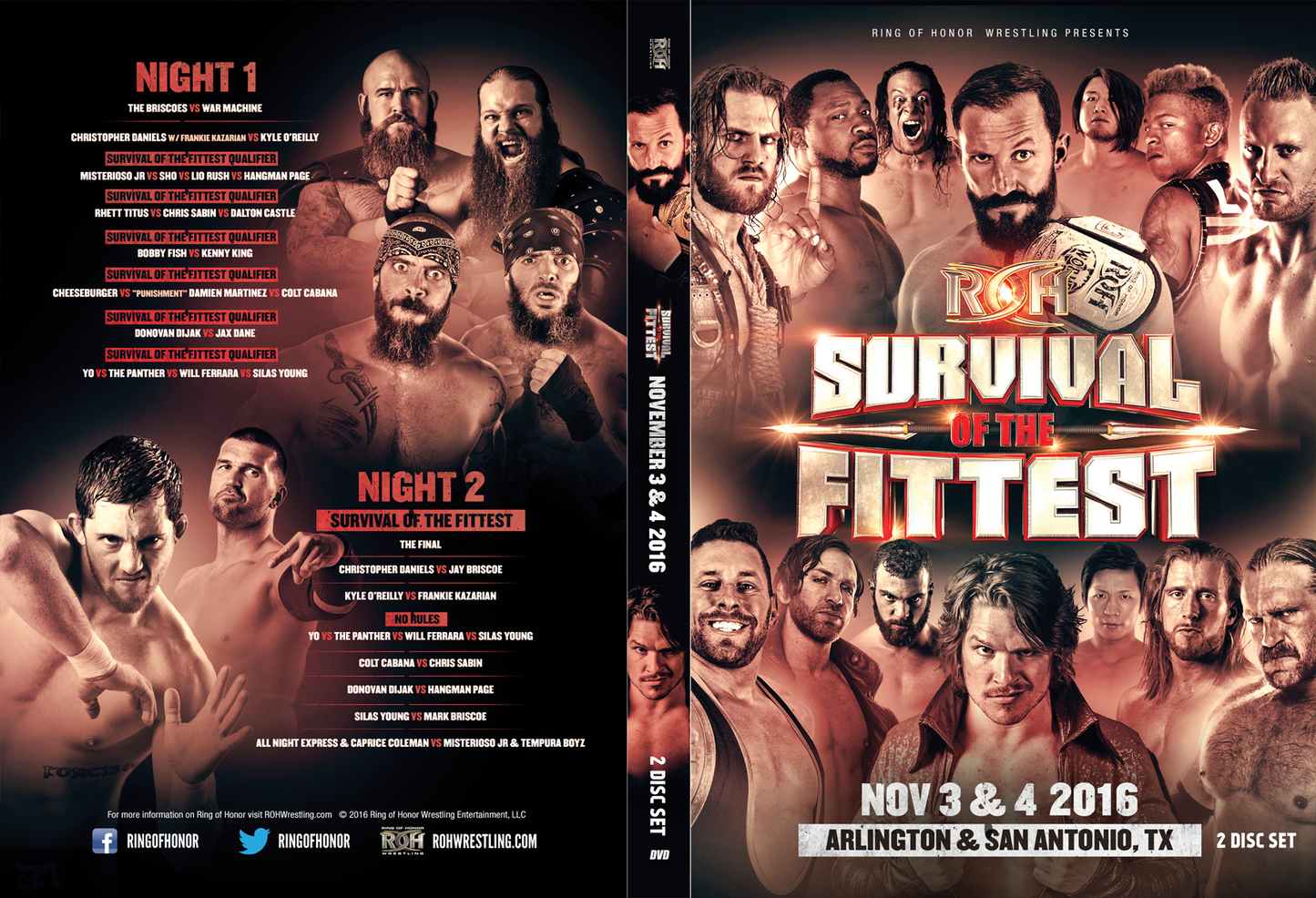 11/03/16-11/04/16 SURVIVAL OF THE FITTEST DVD-TEXAS