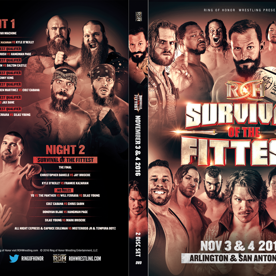 11/03/16-11/04/16 SURVIVAL OF THE FITTEST DVD-TEXAS
