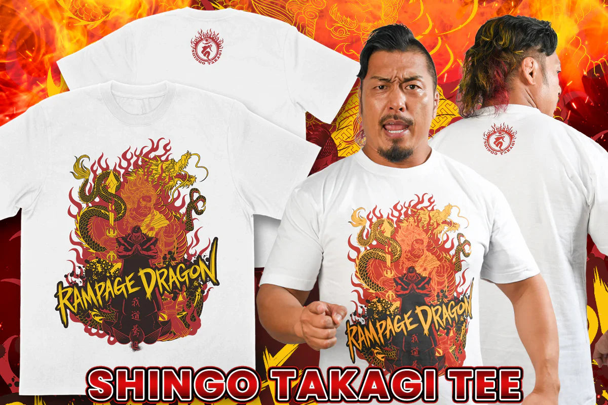 Shingo Takagi - Unmoving Dragon T-shirt (White) T-Shirt PW Catalog