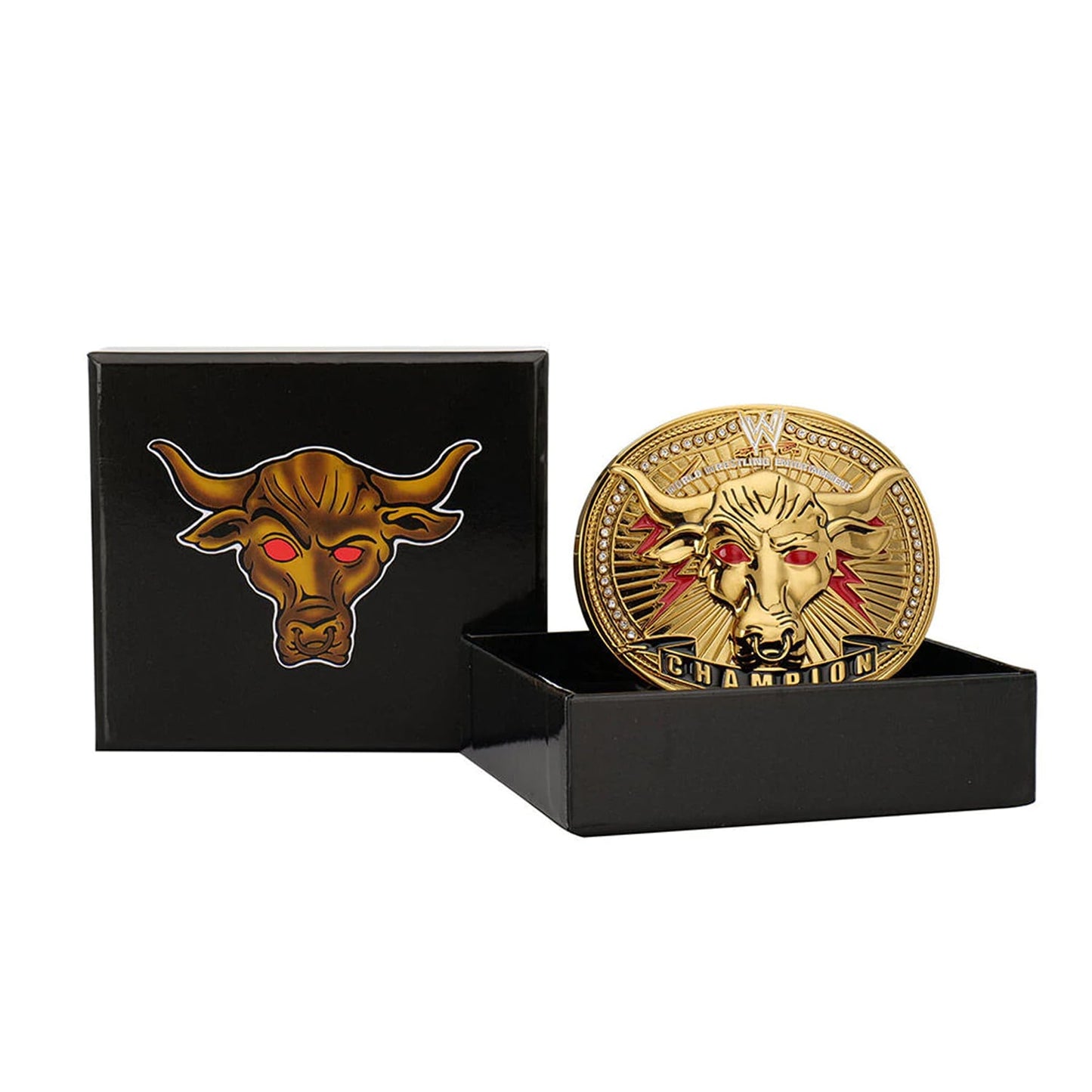 The Rock Brahma Bull Championship Belt Buckle